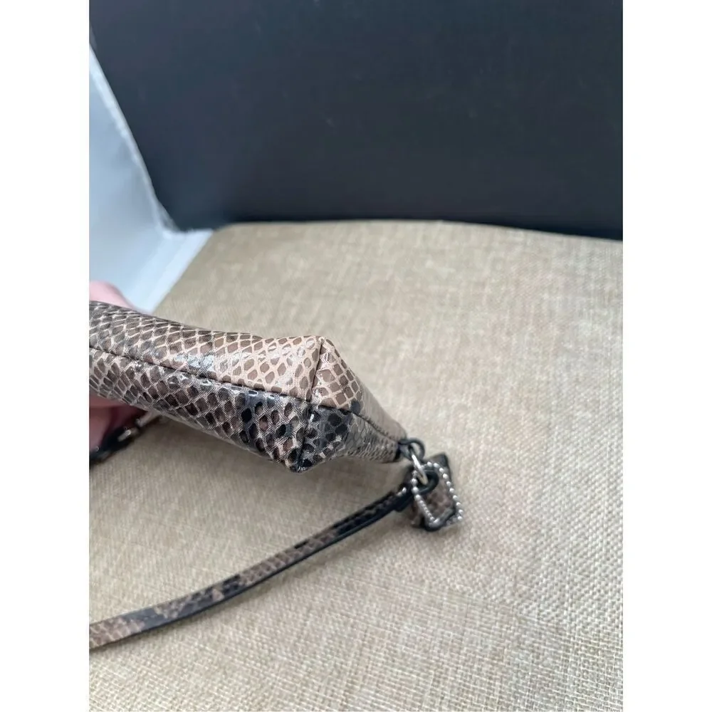 Coach Snake Print Wristlet